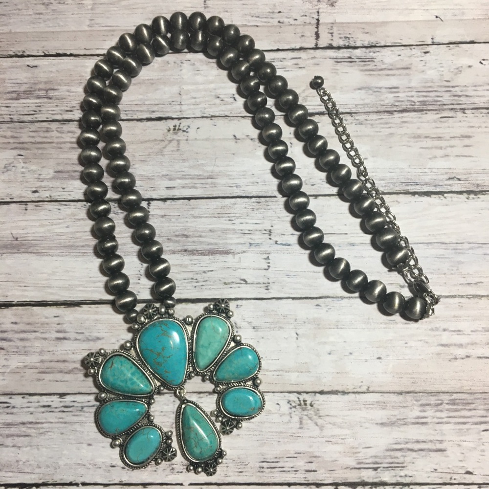 Sold~ Big Naja Natural Stone Necklace